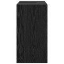 vidaXL Fürdőszoba Székény ajtóval Fekete tölgy 63 x 29 x 55 cm Faanyag