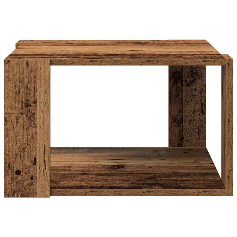 vidaXL Dohányzóasztal Régi fa 51.5 x 51.5 x 30 cm Faanyag