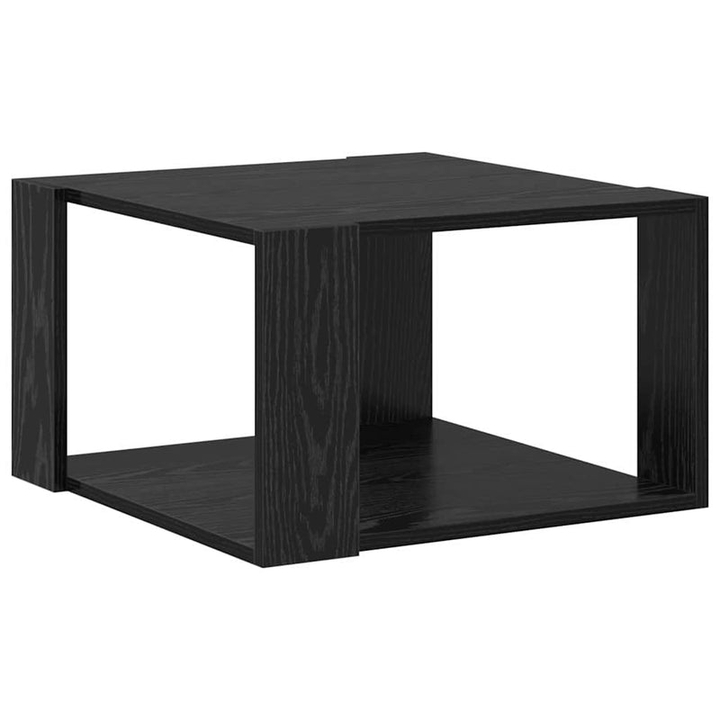 vidaXL Dohányzóasztal Musta tammi 51.5 x 51.5 x 30 cm Faanyag