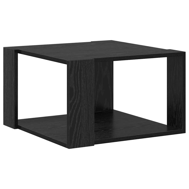 vidaXL Dohányzóasztal Musta tammi 51.5 x 51.5 x 30 cm Faanyag