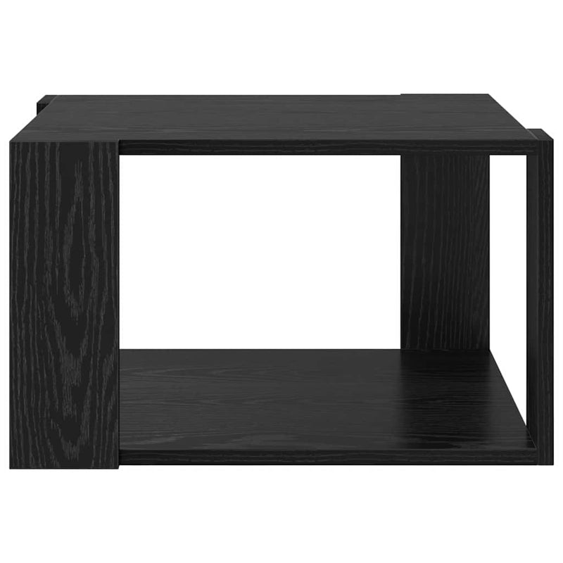 vidaXL Dohányzóasztal Musta tammi 51.5 x 51.5 x 30 cm Faanyag