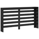 vidaXL Radiátor fedezék Fekete tölgy 149 x 20 x 82 cm Faanyag