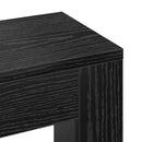 vidaXL Radiátor fedezék Fekete Tölgy 205 x 21,5 x 83,5 cm Szerelt Fa