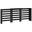 vidaXL Radiátor fedezék Fekete tölgy 205 x 21,5 x 83,5 cm Faanyag
