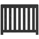 vidaXL Radiátor fedezék Fekete tölgy 104 x 20 x 82 cm Faanyag