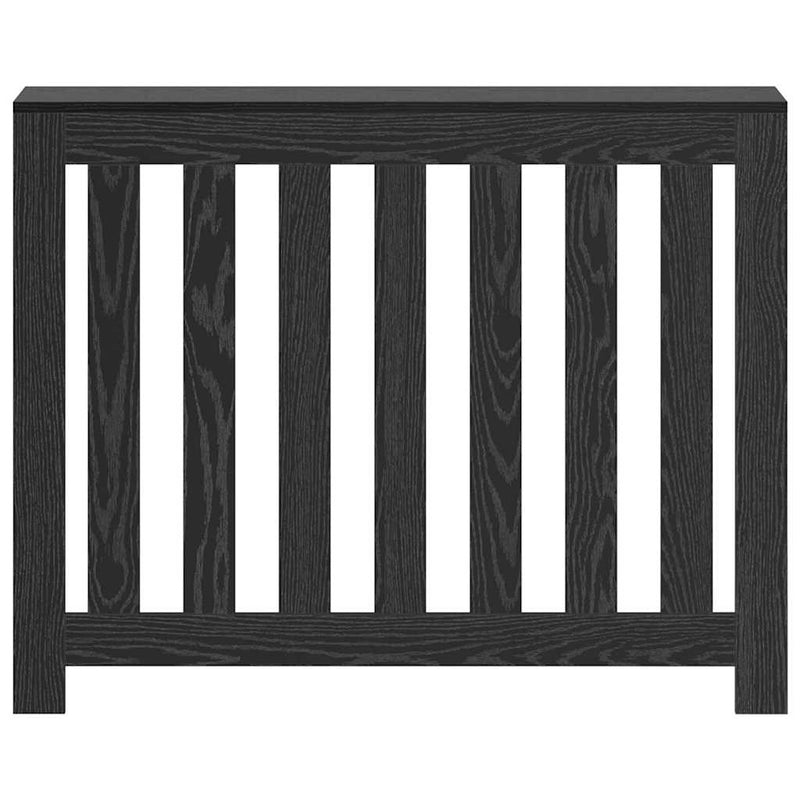 vidaXL Radiátor fedezék Fekete tölgy 104 x 20 x 82 cm Faanyag