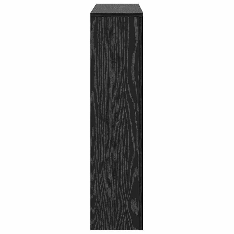 vidaXL Radiátor fedezék Fekete tölgy 104 x 20 x 82 cm Faanyag