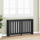 vidaXL Radiátor fedezék Fekete tölgy 149 x 20 x 82 cm Faanyag