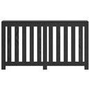 vidaXL Radiátor fedezék Fekete tölgy 149 x 20 x 82 cm Faanyag