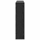 vidaXL Radiátor fedezék Fekete tölgy 149 x 20 x 82 cm Faanyag