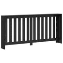 vidaXL Radiátor fedezék Fekete tölgy 175 x 20 x 82 cm Faanyag