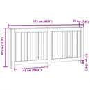 vidaXL Radiátor fedezék Fekete tölgy 175 x 20 x 82 cm Faanyag