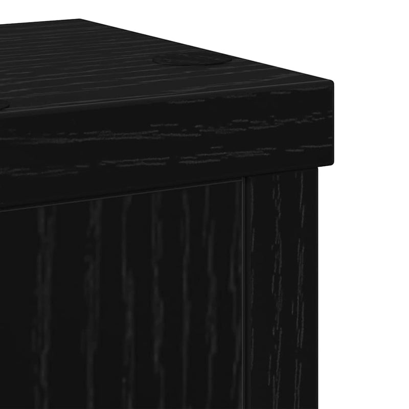 vidaXL Növényállvány 2 pcs Musta tammi 10 x 10 x 18 cm Faanyag