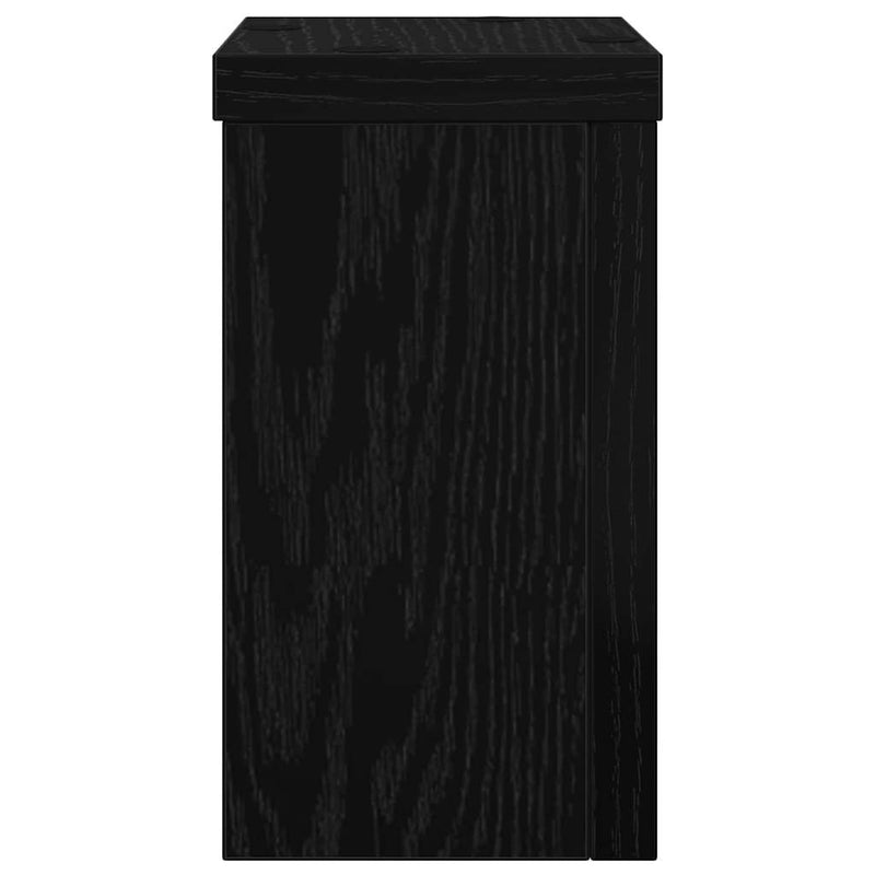 vidaXL Növényállvány 2 pcs Musta tammi 10 x 10 x 18 cm Faanyag