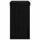 vidaXL Növényállvány 2 pcs Fekete tölgy 10 x 10 x 18 cm Faanyag