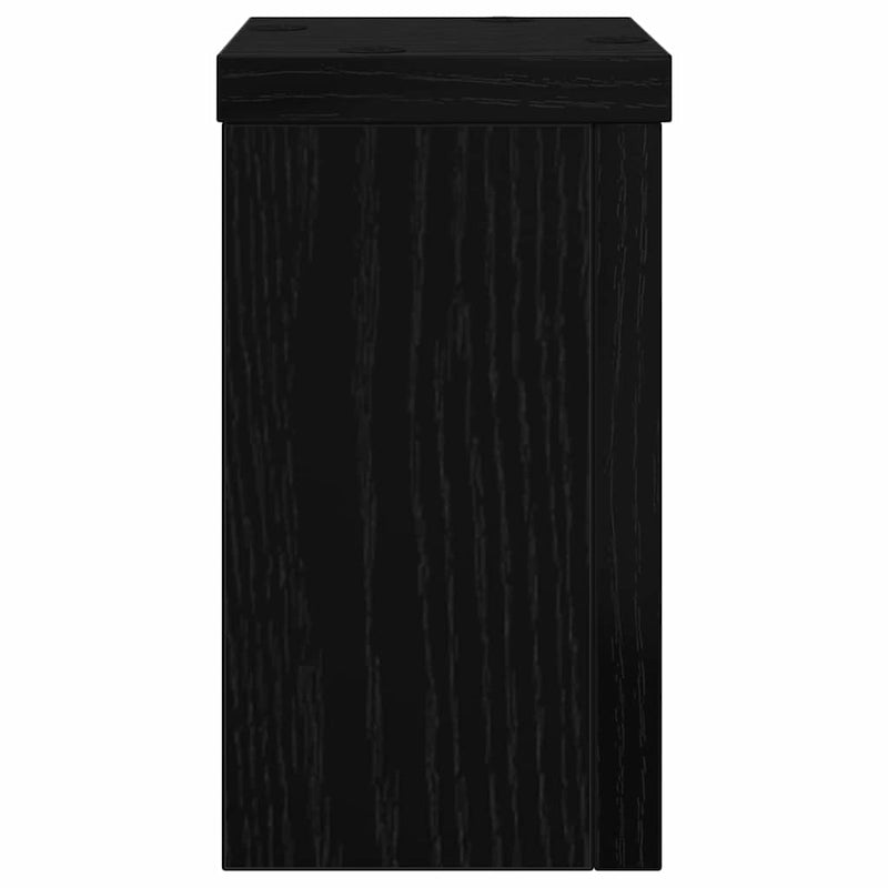 vidaXL Növényállvány 2 pcs Musta tammi 10 x 10 x 18 cm Faanyag