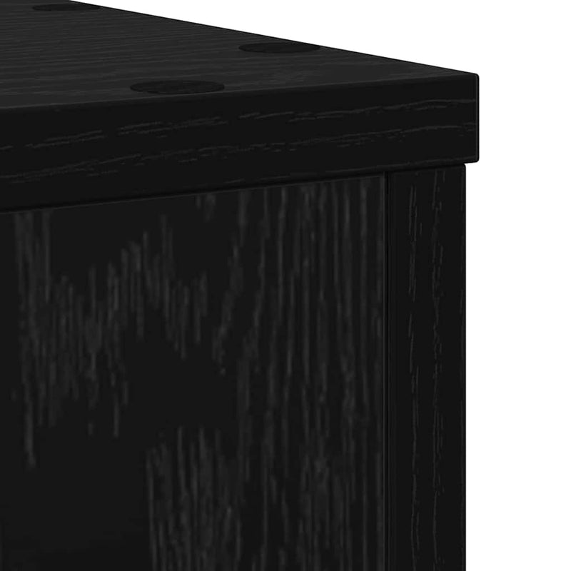 vidaXL Növényállvány 2 pcs Musta tammi 20 x 20 x 30 cm Faanyag