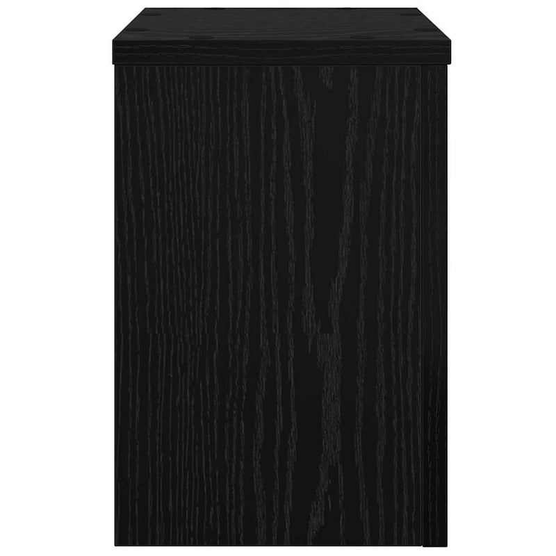 vidaXL Növényállvány 2 pcs Fekete tölgy 20 x 20 x 30 cm Faanyag