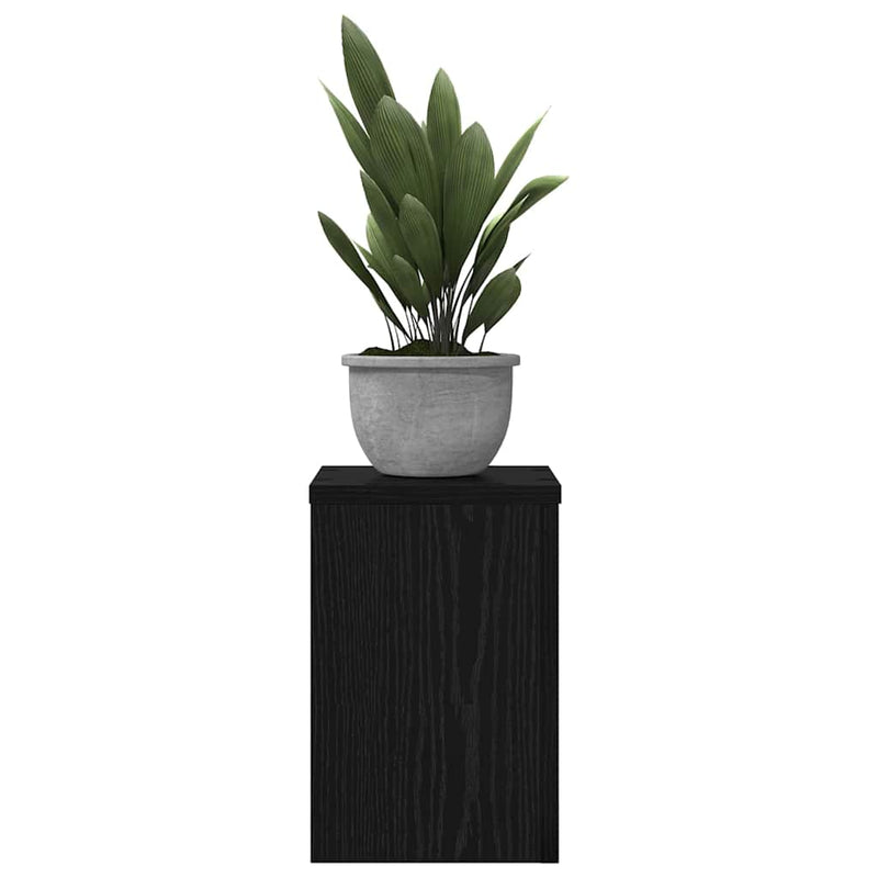 vidaXL Növényállvány 2 pcs Musta tammi 20 x 20 x 30 cm Faanyag