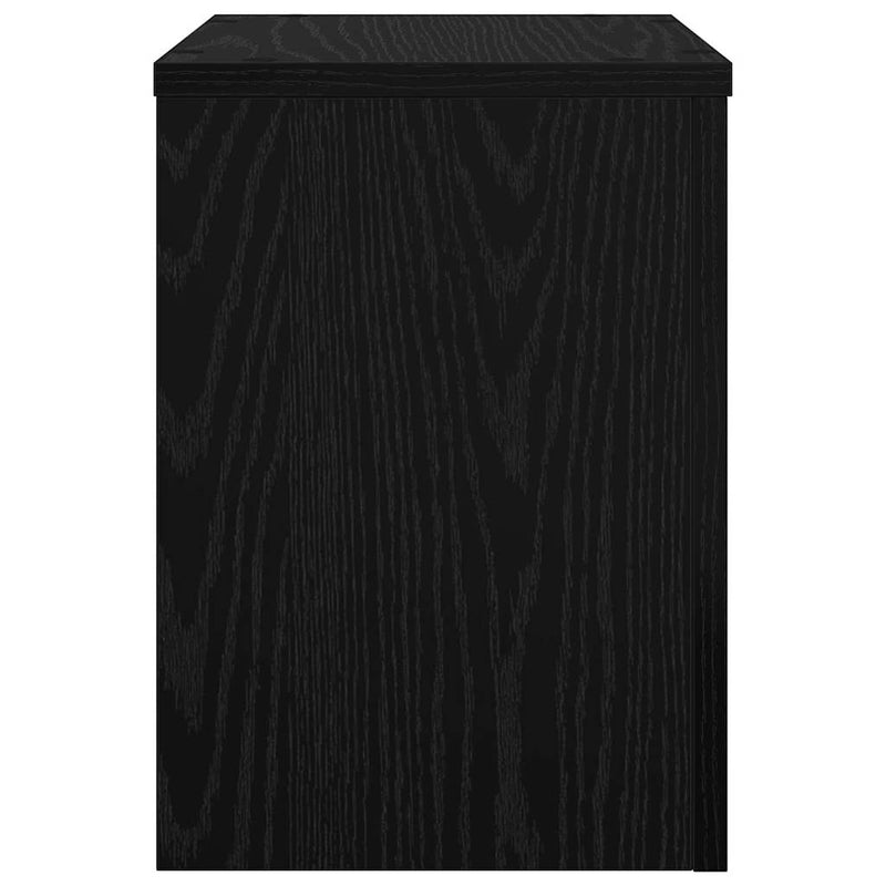 vidaXL Növényállvány 2 pcs Fekete tölgy 25 x 25 x 35 cm Faanyag