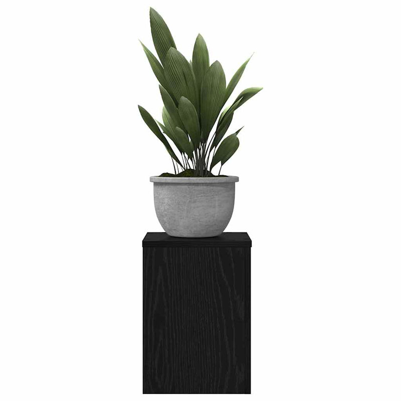 vidaXL Növényállvány 2 pcs Musta tammi 25 x 25 x 35 cm Faanyag