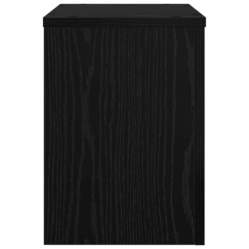 vidaXL Növényállvány 2 pcs Fekete tölgy 25 x 25 x 35 cm Faanyag