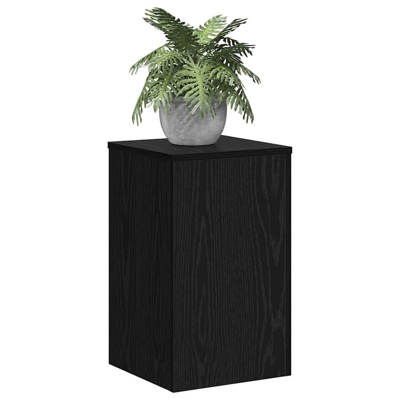vidaXL Növényállvány 2 pcs Musta tammi 30 x 30 x 50 cm Faanyag