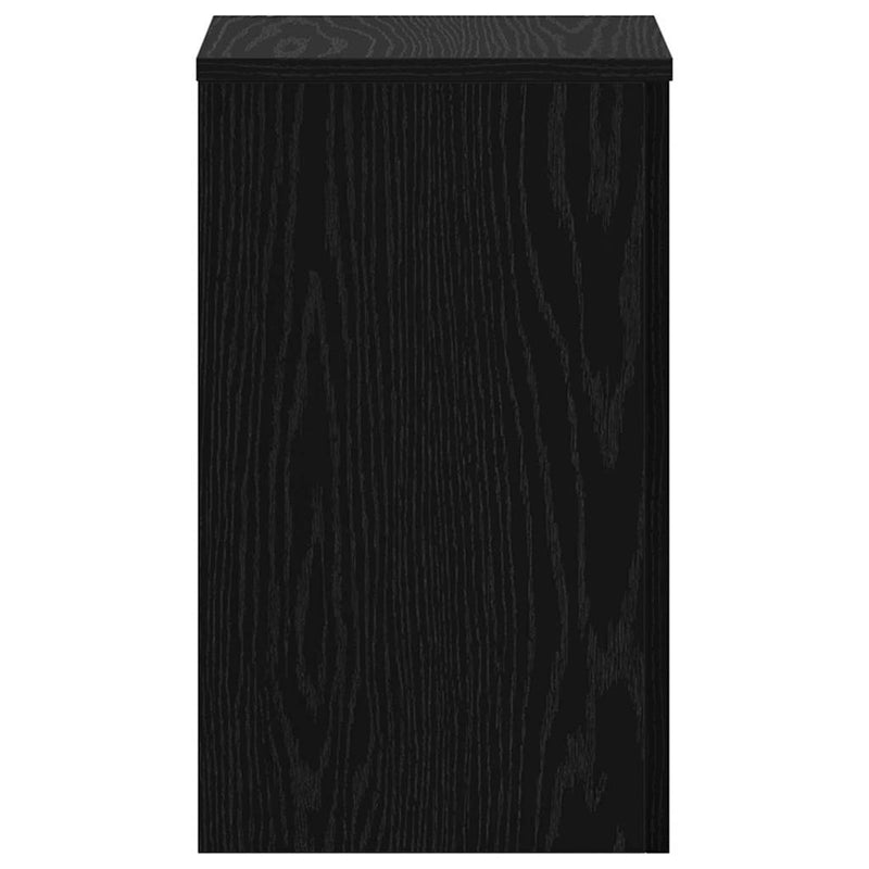 vidaXL Növényállvány 2 pcs Fekete tölgy 30 x 30 x 50 cm Faanyag