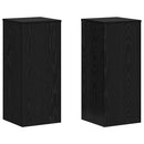 vidaXL Növényállvány 2 pcs Musta tammi 30 x 30 x 70 cm Faanyag