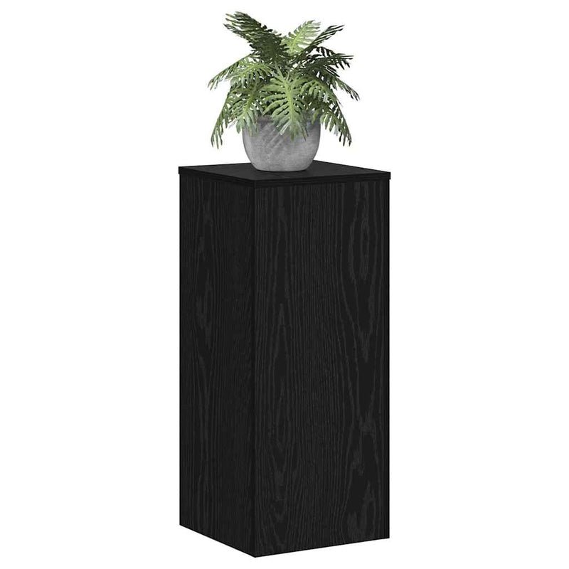 vidaXL Növényállvány 2 pcs Musta tammi 30 x 30 x 70 cm Faanyag
