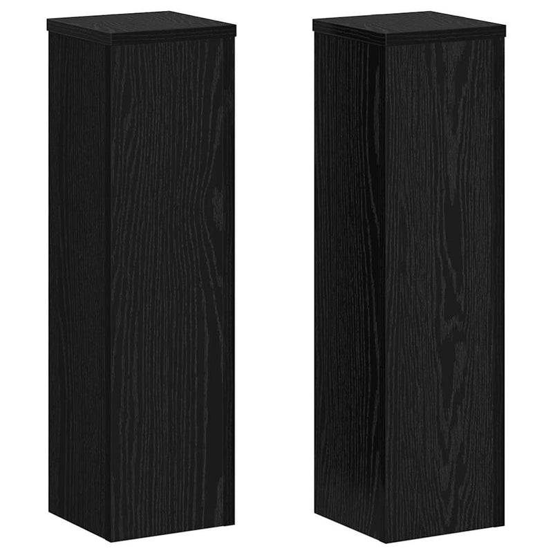 vidaXL Növényállvány 2 pcs Musta tammi 17 x 17 x 60 cm Faanyag