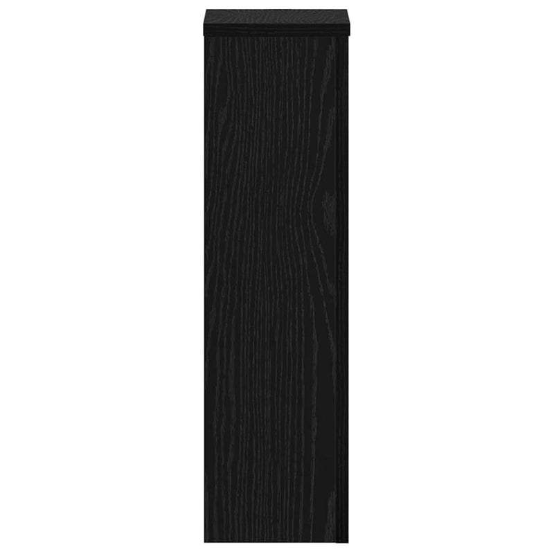 vidaXL Növényállvány 2 pcs Musta tammi 17 x 17 x 60 cm Faanyag