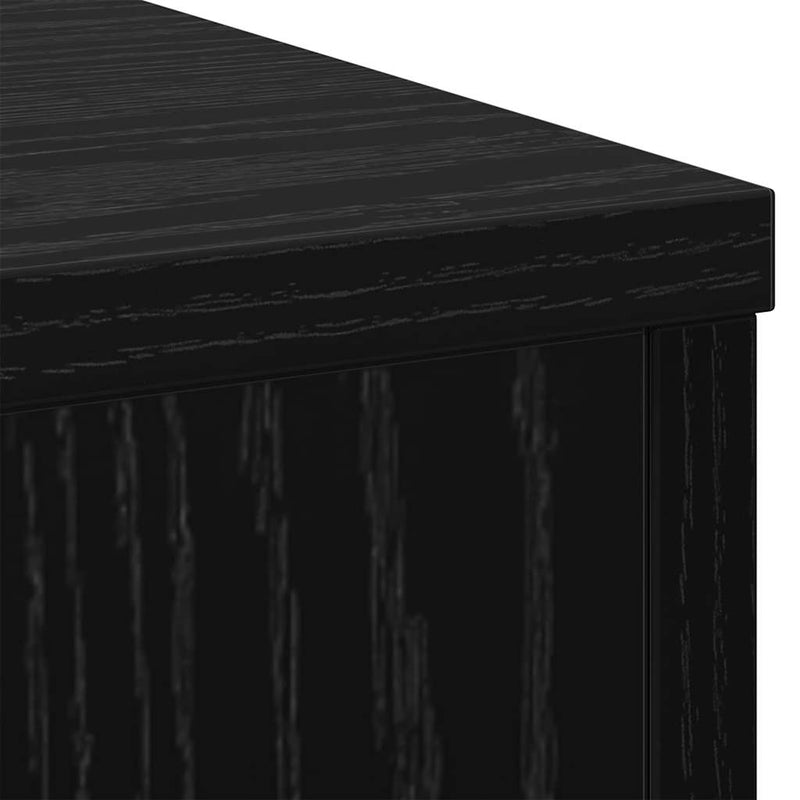 vidaXL Növényállvány 2 pcs Musta tammi 25 x 25 x 80 cm Faanyag
