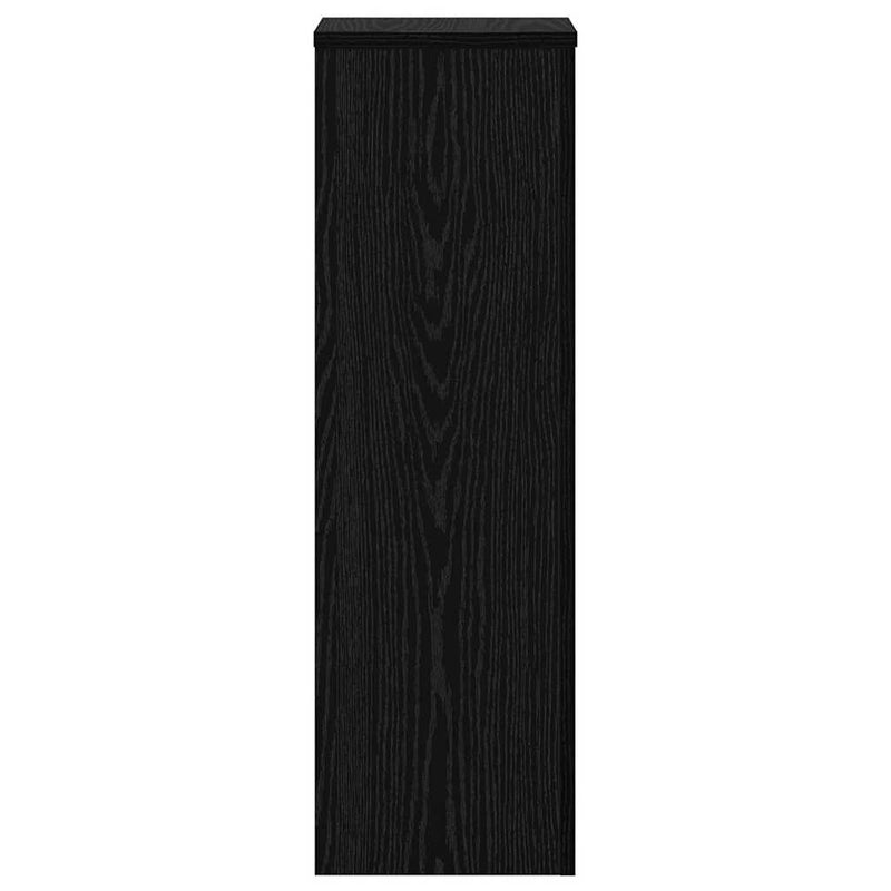 vidaXL Növényállvány 2 pcs Musta tammi 25 x 25 x 80 cm Faanyag