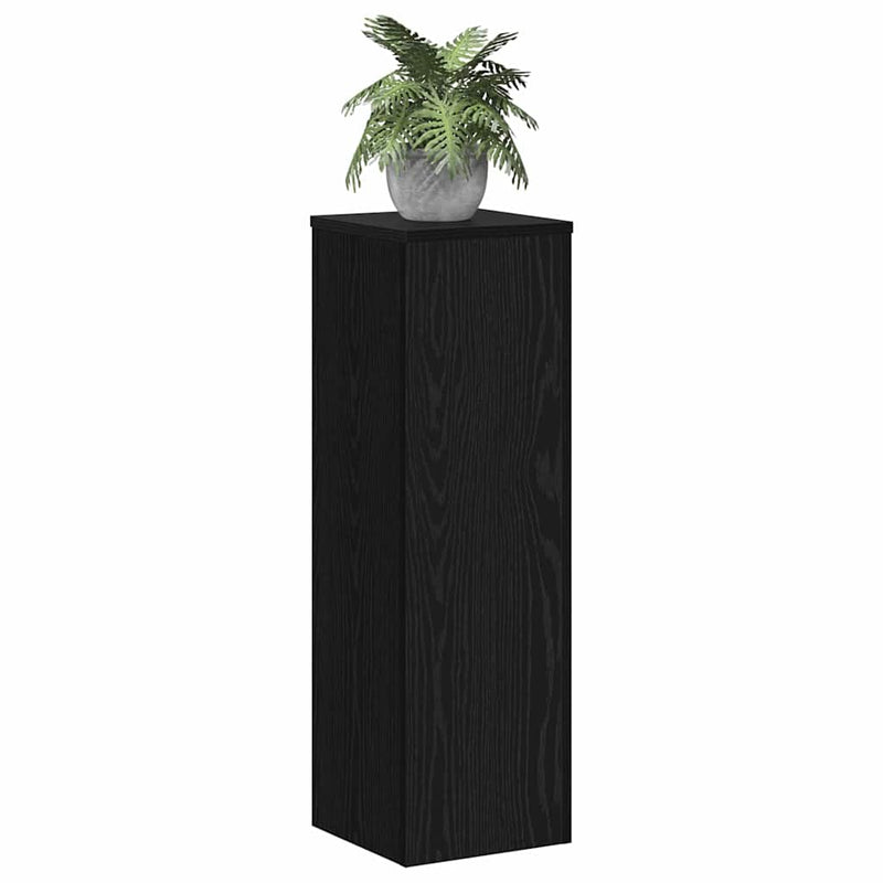 vidaXL Növényállvány 2 pcs Musta tammi 25 x 25 x 80 cm Faanyag