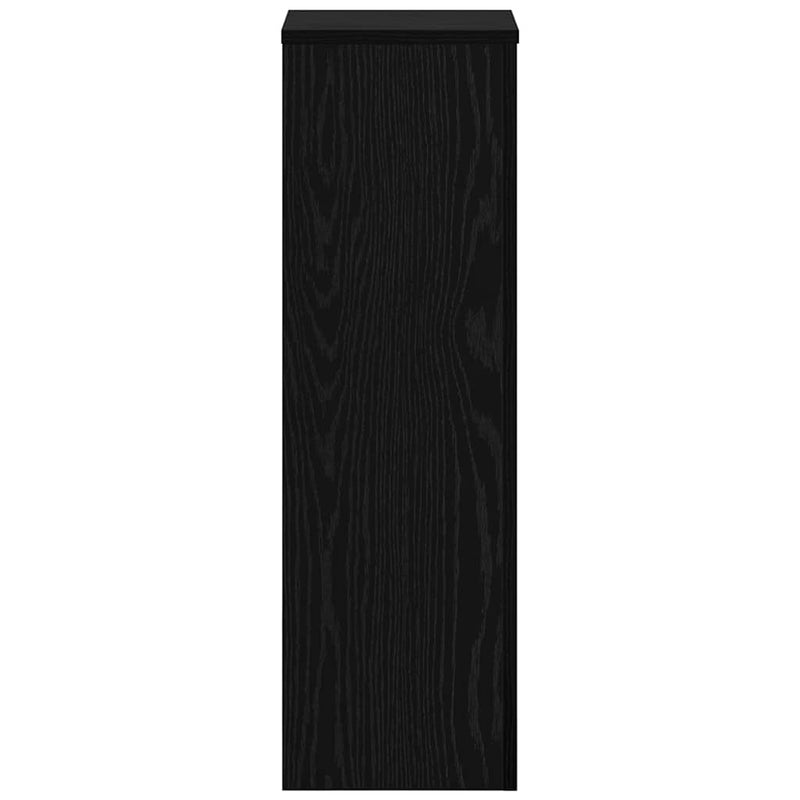 vidaXL Növényállvány 2 pcs Musta tammi 25 x 25 x 80 cm Faanyag