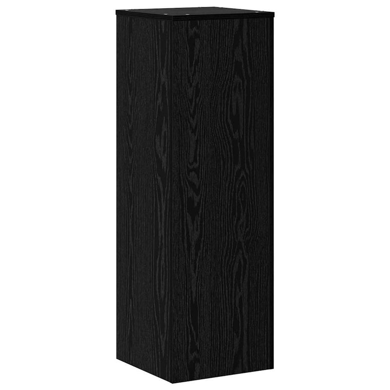vidaXL Növényállvány Fekete tölgy 33 x 33 x 100 cm Faanyag