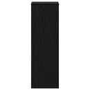 vidaXL Növényállvány Fekete tölgy 33 x 33 x 100 cm Faanyag