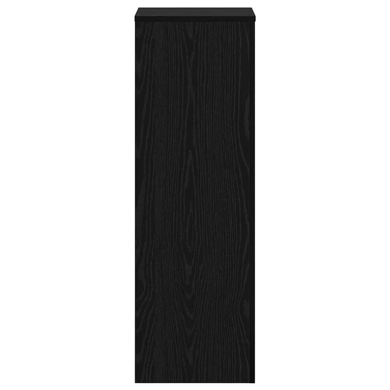 vidaXL Növényállvány Fekete tölgy 33 x 33 x 100 cm Faanyag