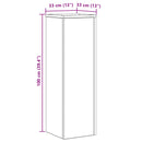 vidaXL Növényállvány Fekete tölgy 33 x 33 x 100 cm Faanyag