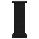 vidaXL Növényállvány Fekete tölgy 33 x 33 x 80 cm Faanyag