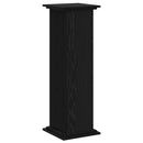 vidaXL Növényállvány Fekete tölgy 33 x 33 x 100 cm Faanyag
