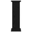 vidaXL Növényállvány Fekete tölgy 33 x 33 x 100 cm Faanyag