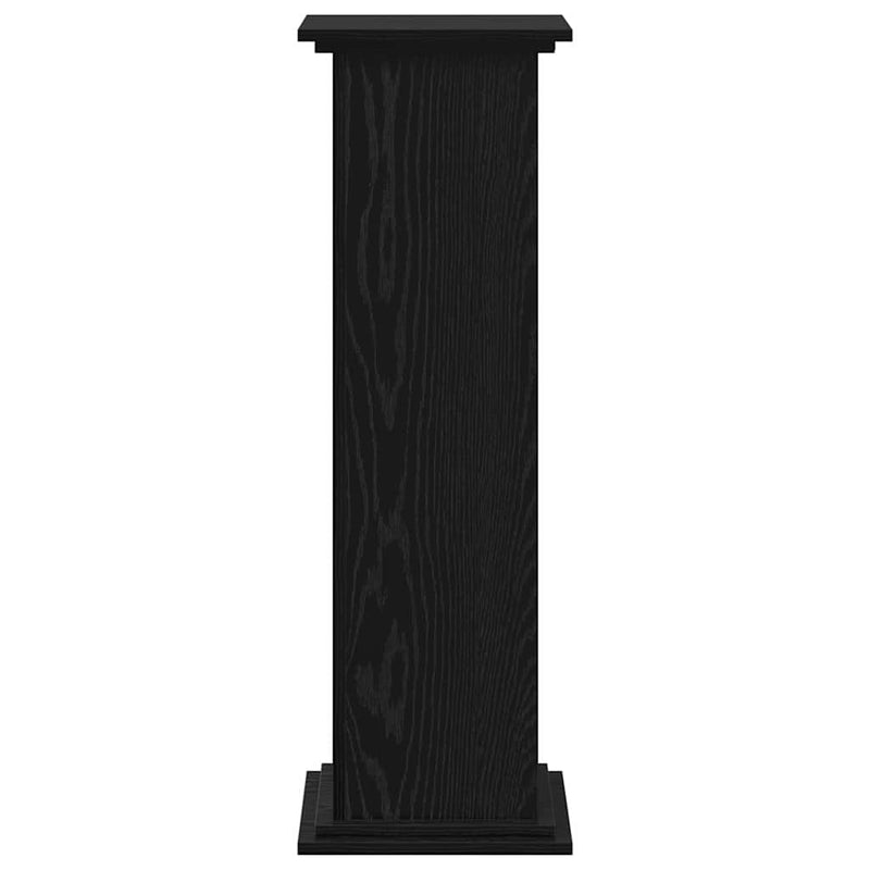 vidaXL Növényállvány Fekete tölgy 33 x 33 x 100 cm Faanyag