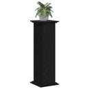 vidaXL Növényállvány Fekete tölgy 33 x 33 x 100 cm Faanyag