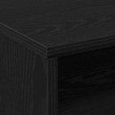 vidaXL Cabinet polcokkal kerékkel Fekete tölgy 60 x 48 x 74.5 cm
