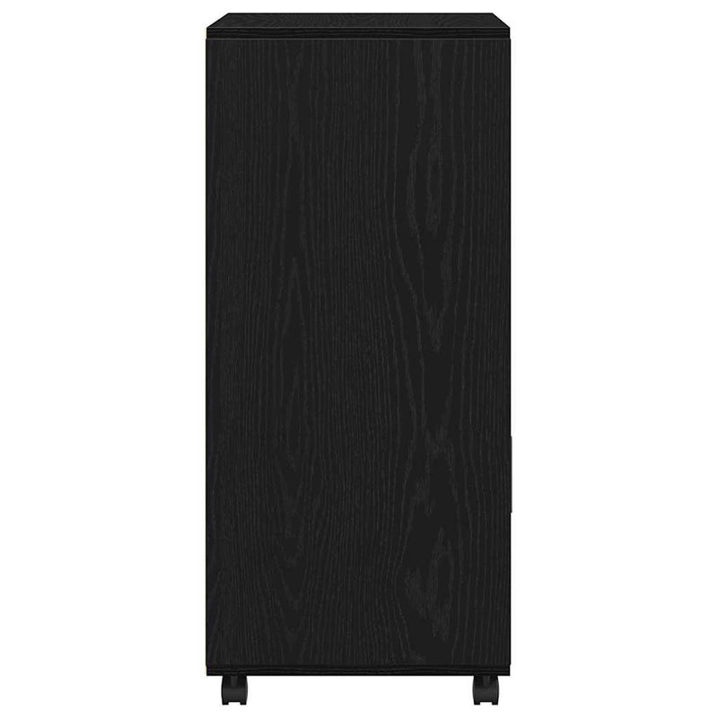 vidaXL Gördíthető Szekrény Fekete tölgy 55 x 40 x 91 cm Faanyag