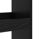 vidaXL Bárasztal polcokkal Fekete tölgy 60 x 60 x 100 cm Faanyag