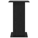 vidaXL Bárasztal polcokkal Fekete tölgy 60 x 60 x 100 cm Faanyag