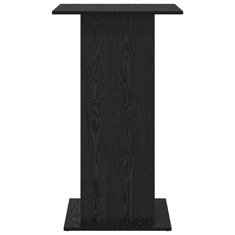 vidaXL Bárasztal polcokkal Fekete tölgy 60 x 60 x 100 cm Faanyag